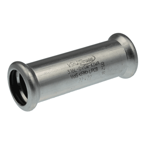 VSH XPress stainless steel gas repair coupling 2 x press