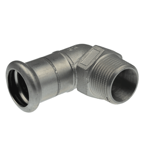 VSH XPress stainless steel elbow 90° press x male thread