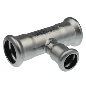 VSH XPress stainless steel reducer Tee 3 x press