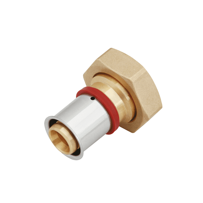 VSH MultiPress connection piece with coupling nut FF