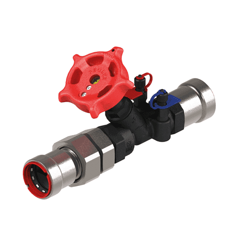 VSH PowerPress commissioning valve with union connection