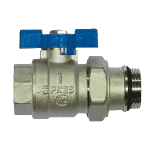 309199 Pro 2-pc b.valve 1"FxM+butterfly bl
