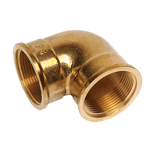 Threaded fitting, brass bend/elbow