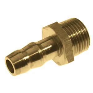 Hose barb (conical male thread) brass