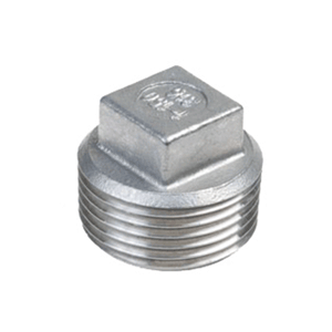 Square plug, stainless steel 316