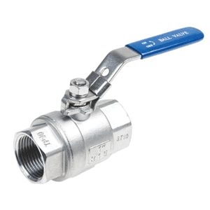 Ball valve, two-part, stainless steel 316, 2xf.thr