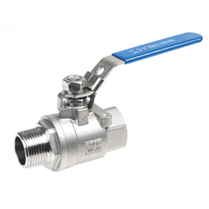 Ball valve, two-part, stainless steel 316, f.thr/m.thr
