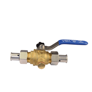 VSH ball valve with drain valve, Tigris