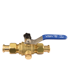 VSH ball valve with drain valve, Xpress