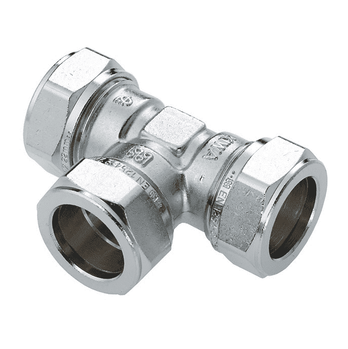 Compression fittings, Tee