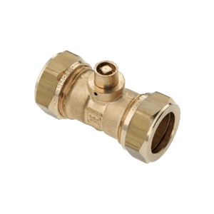 Bonfix straight coupling + vent valve, 22 mm