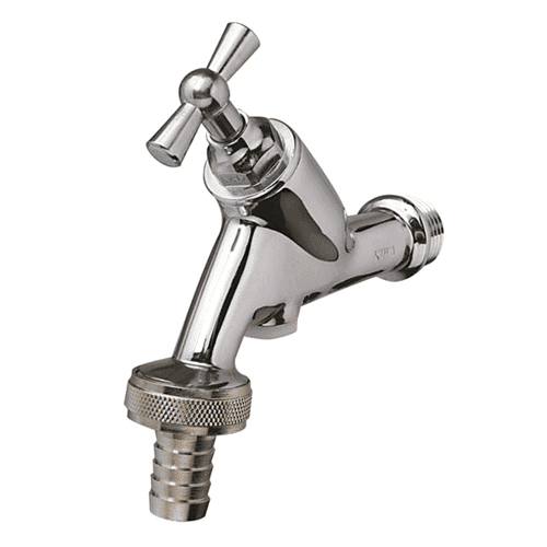 Tap, handle operated with backflow preventer