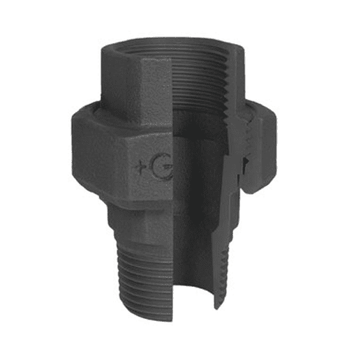 GF 331 malleable coupling, flat sealing surface (female thread  x male thread)