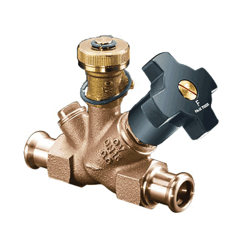 Oventrop Aquastrom F stop valve + drain, press