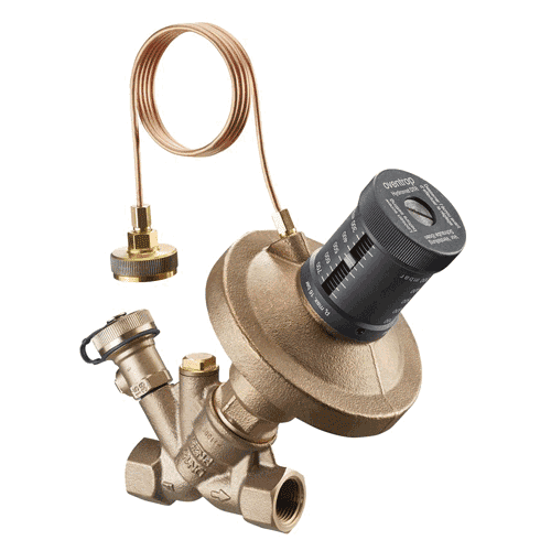 Oventrop Hydromat DTR differential pressure regulator + drain valve