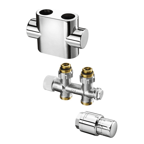 333683 OVE Multiblock T recht 3/4 RVS dsg.