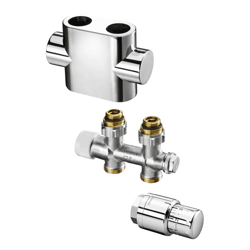 333682 OVE Multiblock T recht 3/4 chroom