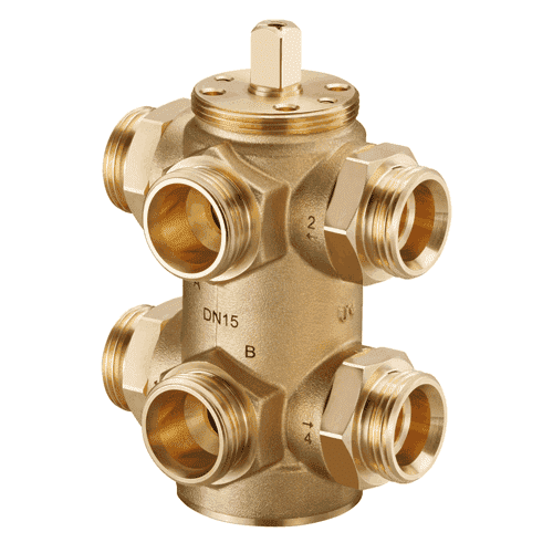 Oventrop Optibal W6 Six-way ball valve
