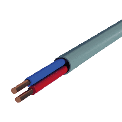 335054 Vin wll cable2x0.6 wh. p.roll a100m