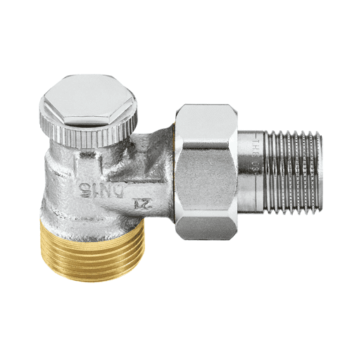 Heimeier Regutec isolation valve, angled