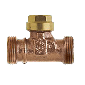 Heimeier underfloor heating return valve: 2x male thread