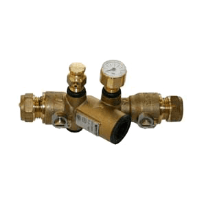 Watts backflow preventer valve brass C55.1, 2x compression