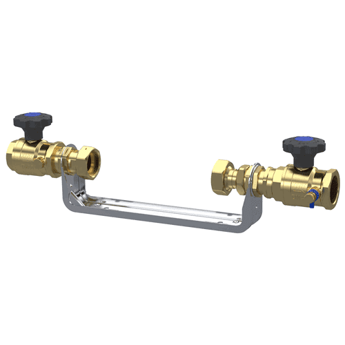 Raminex watermeterbeugel set, 1.1/2" x 1.1/2" bi.dr., L=260mm