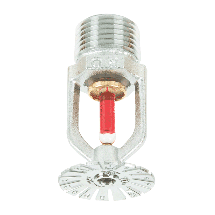 Pendent sprinkler, 5 mm K=80, 1/2" connection, chrome