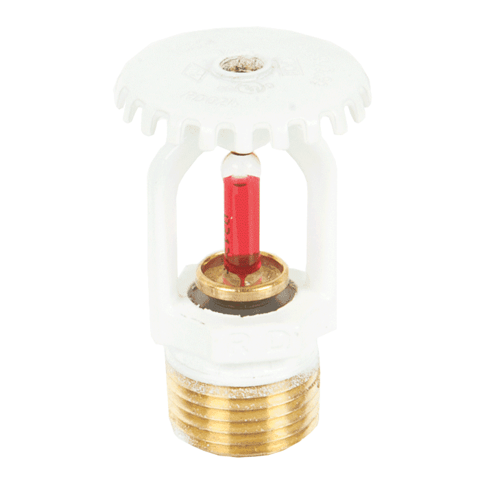 Sprinkler upright, 5mm K=115 aansluiting 3/4", wit