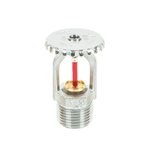 Upright Quick Response sprinkler, 3 mm K=80, 1/2" connection, chrome