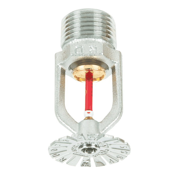 Pendent Quick Response sprinkler, 3 mm K=80, 1/2" connection, chrome