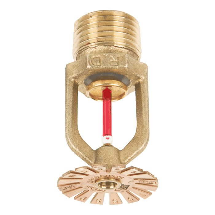 Pendent Quick Response sprinkler, 3 mm K=80, 1/2" connection, brass