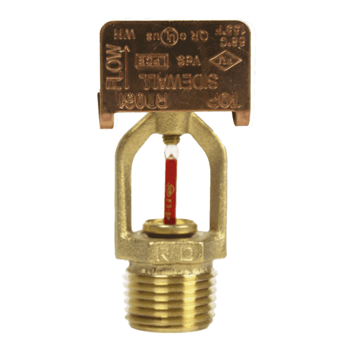 Horizontal Quick Response sprinkler, 3 mm K=80, 1/2" connection, chrome
