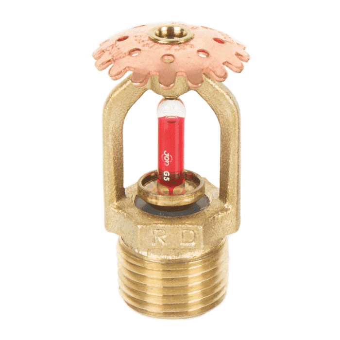 Conventional sprinkler, 5 mm K=80, 1/2" connection, brass