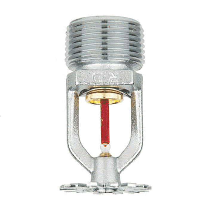 Pendent Quick Response sprinkler, 3 mm K=115, 3/4" connection, chrome