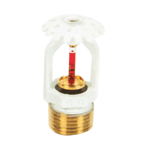 Upright Quick Response sprinkler, 3 mm K=115, 3/4" connection, white