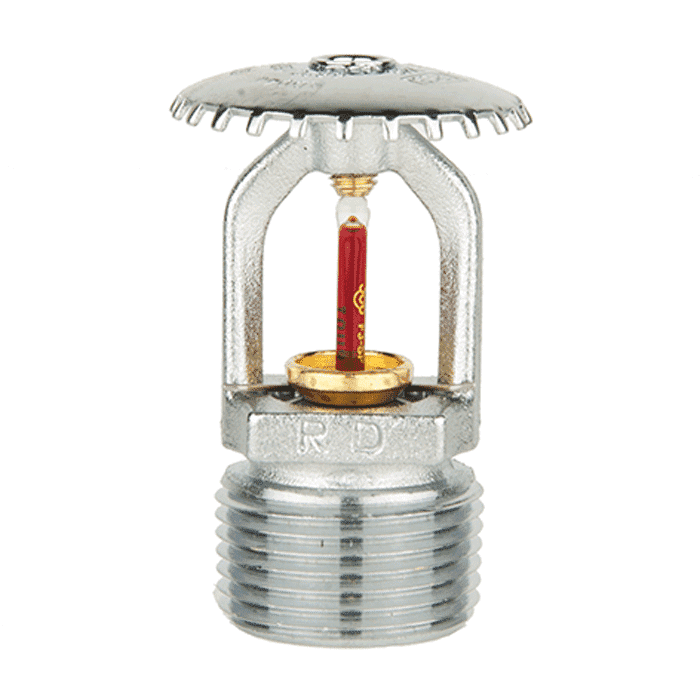 Upright Quick Response sprinkler, 3 mm K=115, 3/4" connection, chrome