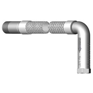 Virotec flexibele sprinklerslang 1" x 1/2" haaks DN25
