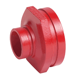 Victaulic reducer concentric 88.9 x 76.1 mm red Style 50