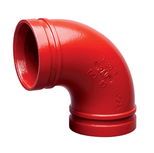 Victaulic fittings and couplings, red