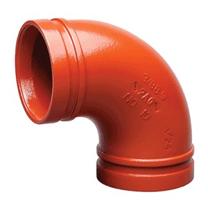 Victaulic fittings and couplings, orange