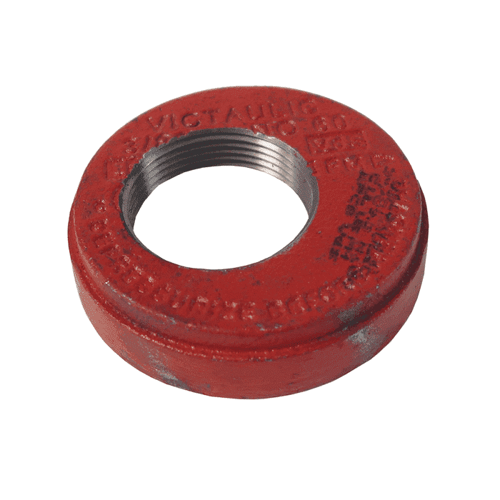 Victaulic bodem Style 60 - 88.9  mm x 1.1/2" excentrisch BSP, rood