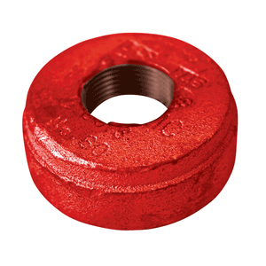 Victaulic bodem Style 60 - 60.3  mm x 1" concentrisch BSP, rood