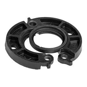 Victaulic flange adapters with steel washer PN 10/16 Style 741, painted black