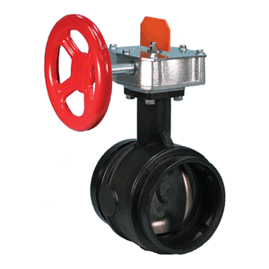 Victaulic open butterfly valves Style 705 grooved with position indicator
