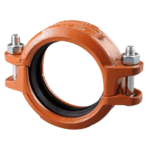VSH Shurjoint heavy-duty grooved rigid coupling, orange