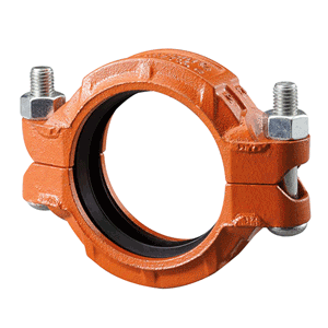 VSH Shurjoint heavy-duty grooved flexible coupling, orange