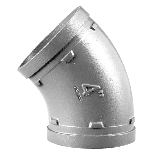 VSH Shurjoint groef bocht 45gr, verzinkt