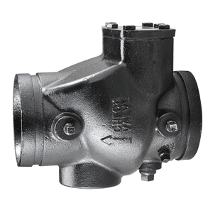VSH Shurjoint grooved non-return valve, 114.3 mm, black epoxy