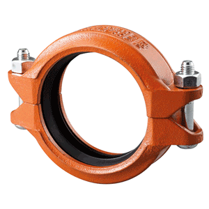 VSH Shurjoint grooved flexible coupling, orange